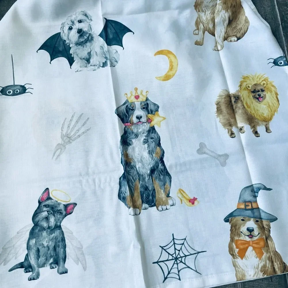 Halloween Costume Dog Fabric Shower Curtain
